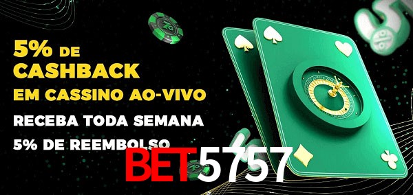 Promoções do cassino ao Vivo bet5757